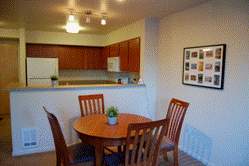 Court 17 Apartments - Apartment B Dining Areaand Kitchen